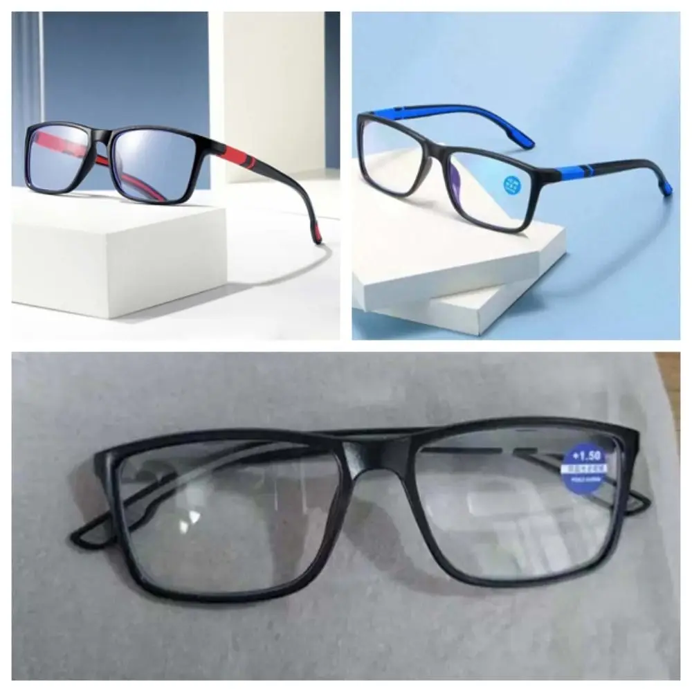 3pcs Office Alloy Elderly Reading Eyewears TR PC Unisex Presbyopic Glasses Lightweight Waterproof Anti Blu-ray Glasses Outdoor