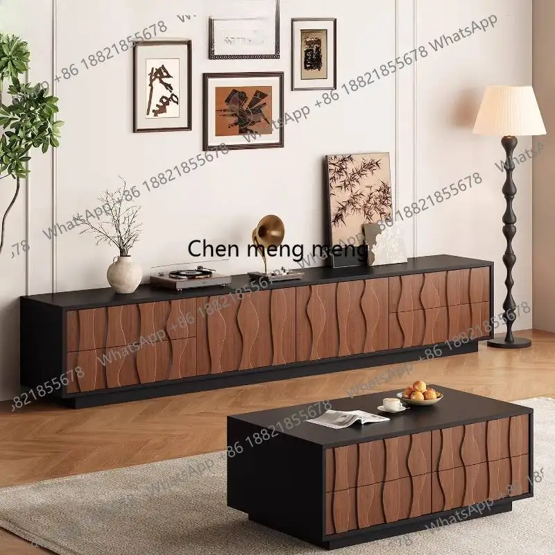 

Ящики ТВ-шкаф Угловое украшение Художественная роскошная квартира ТВ-шкаф для хранения в гостиной Szafka Pod Телевизорная мебель