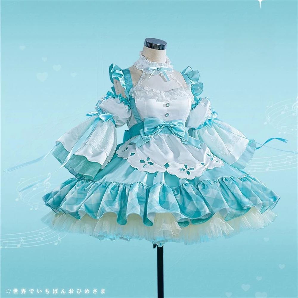 

Miku 16th Anniversary Lovely Dress Cosplay Costume Girl Miku Anime Uniforms Christmas Roleplay Sets Dresses Miku Cosplay Clothes