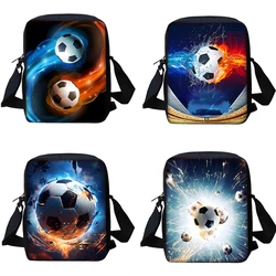 Boy Girls Sports Football Event Printed Shoulder Messenger Bag Child Casual Handbag Men Women Phone Bag Shopping Bag