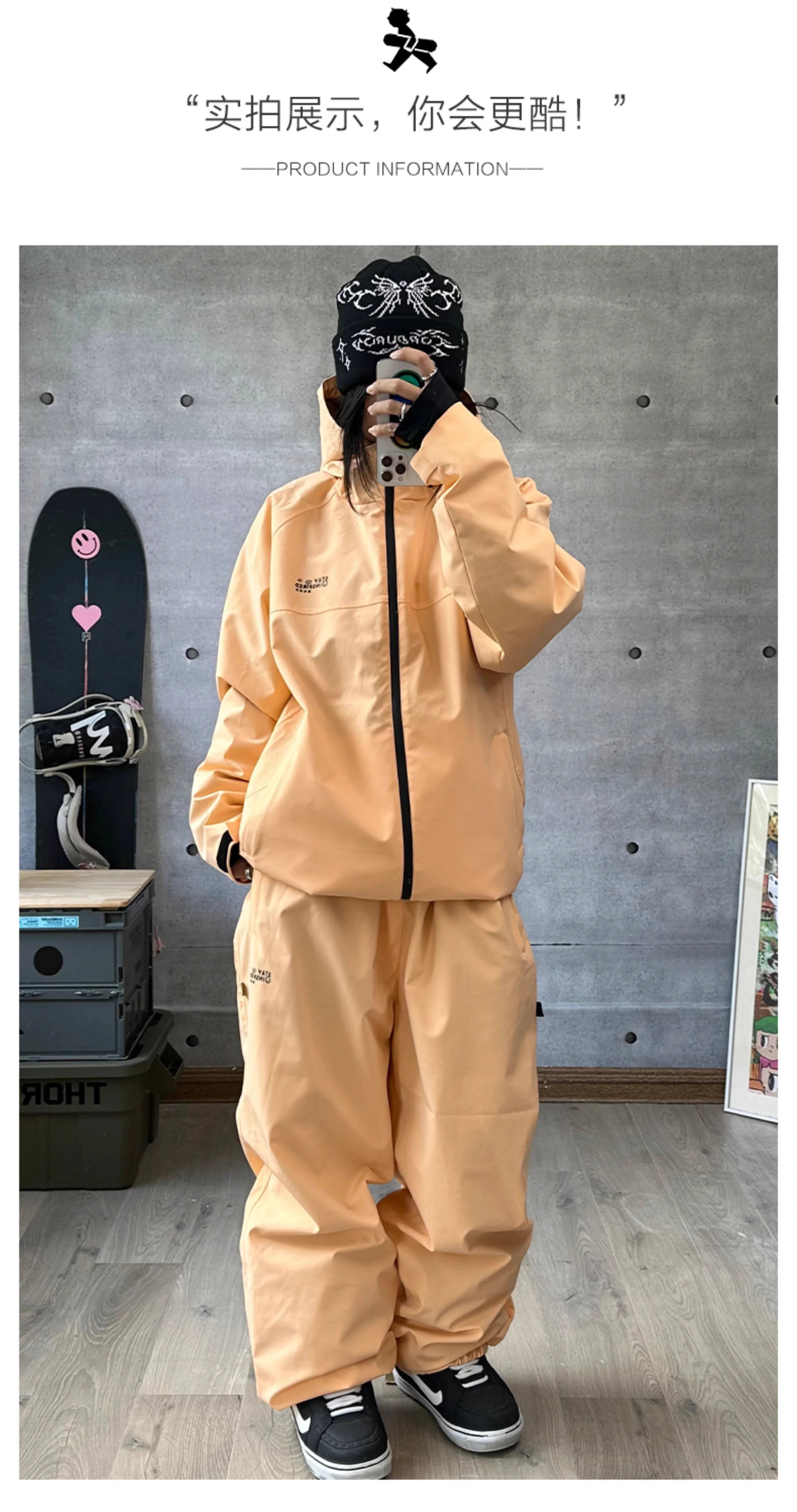 John Snow New Warm Snow Wear For Men And Women Waterproof Breathable Snowboard Jacket And Pants Outdoor Professional Ski Suit