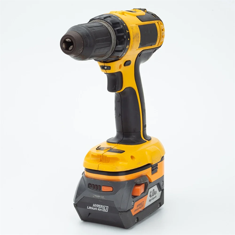 Imagem -02 - Conversor de Adaptador de Bateria para Ferramentas sem Fio Ridgid Aeg 18v para Dewalt 18v Ni-cd Ni-mh Apenas Adaptador sem Bateria