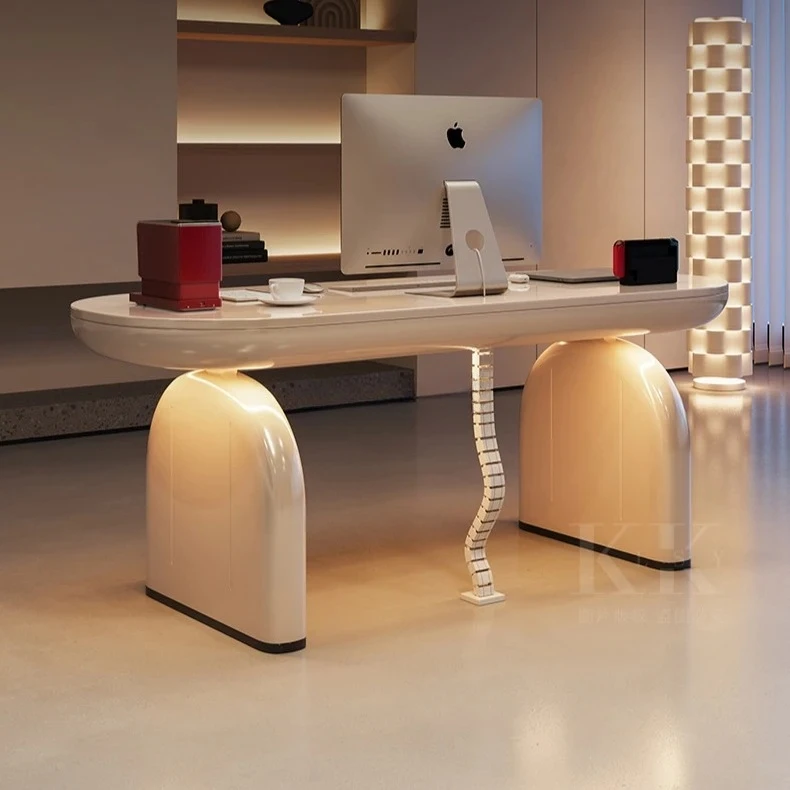 Italian light luxury high-end electric lifting desk modern simple household writing computer desk