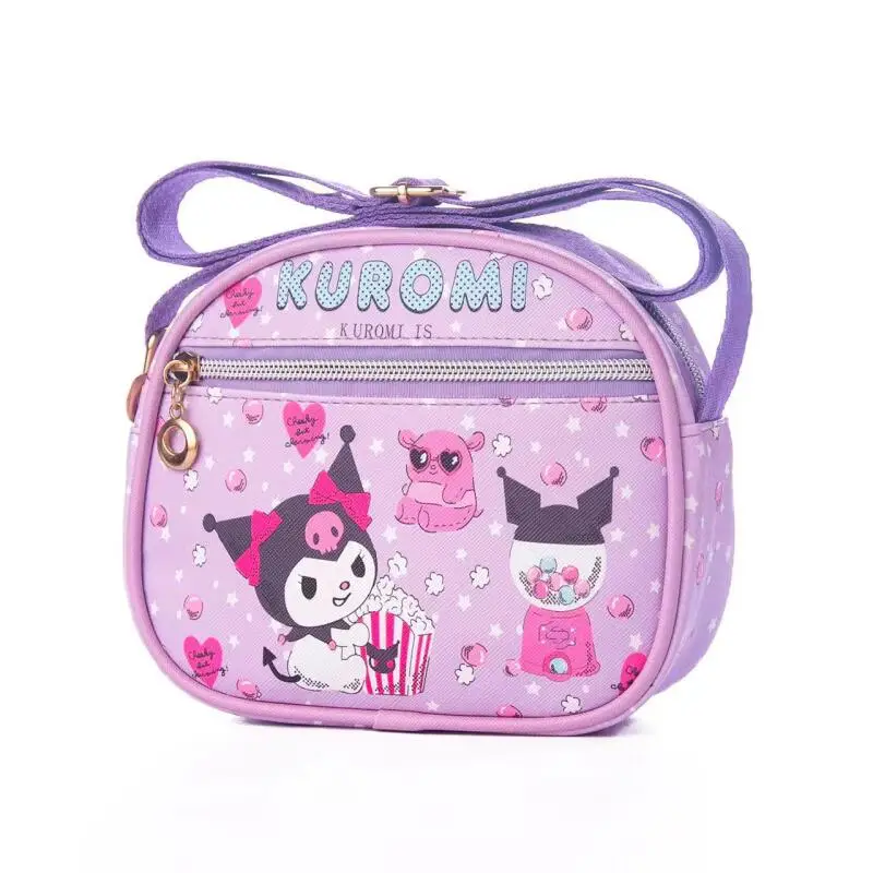 2025 Hello Kitty Kuromi Cinnamoroll Torba na ramię Kawaii Cartoon Printed Wodoodporna torba na talię Mini etui na telefon Prezent urodzinowy