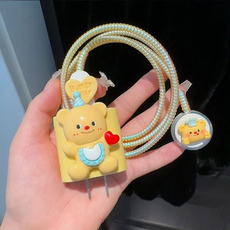Cartoon Butter Bear Watch Data Protection Case