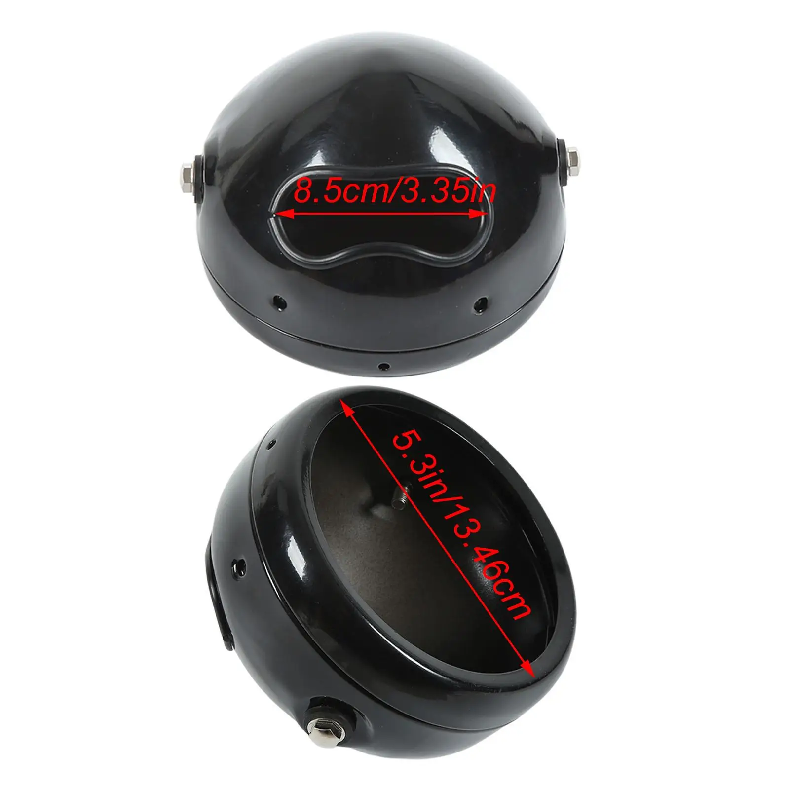 5.3in Motorcycle LED Headlight Housing Bucket Mount for Custom Mods