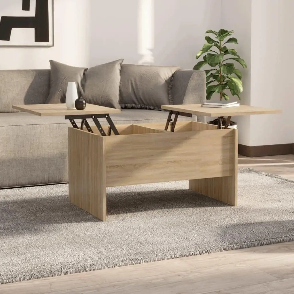 Coffee Table Sonoma Oak,Accent Table,Display Table,Living Room Table,Minimalist Table,Rectangular Table,For