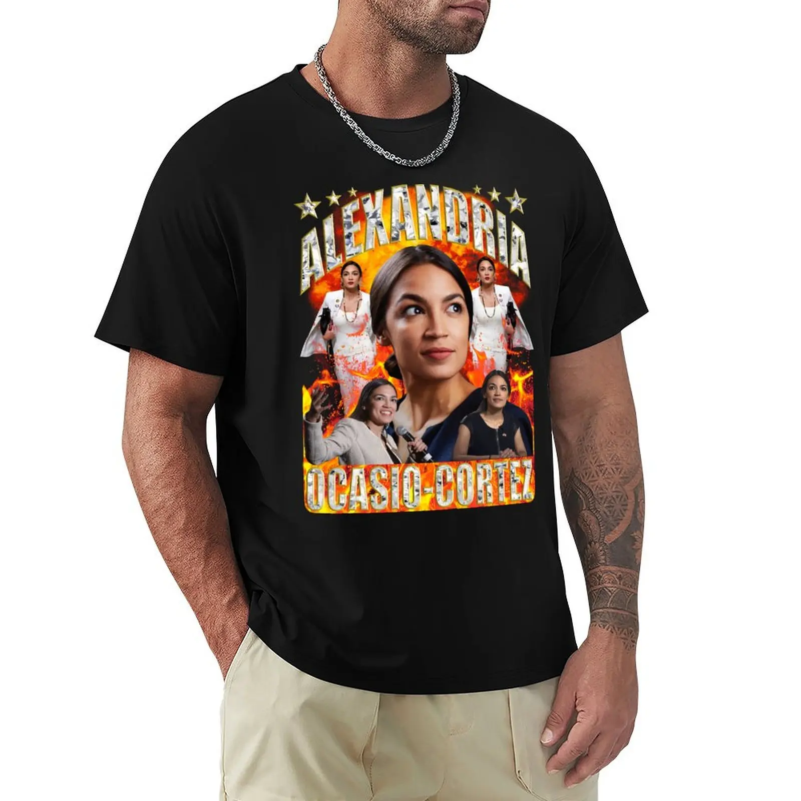 

Alexandria Ocasio-Cortez T-Shirt oversized cute tops fashion shirts shirts graphic tees mens t shirts casual stylish