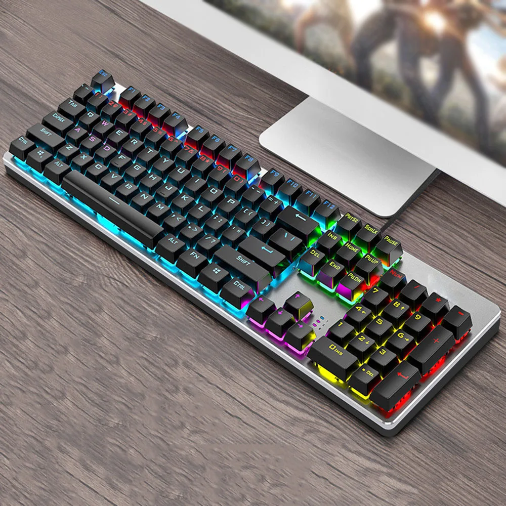 

RGB Gaming Keyboard – 104-Key Full Size, Zone RGB, Metal Top, for PC/Mac/Laptop/Xbox