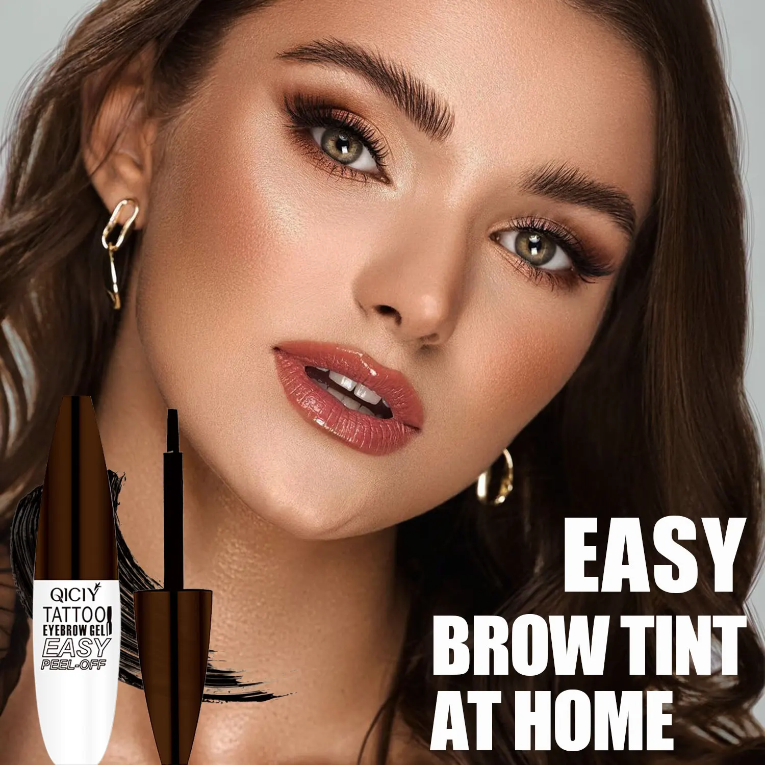 Waterproof Peel-off Eyebrow Enhancers Makeup Black Brown Eyebrow Gel Tint Lasting Brow Dye Gel Easy To Wear Natural Brow Tattoo