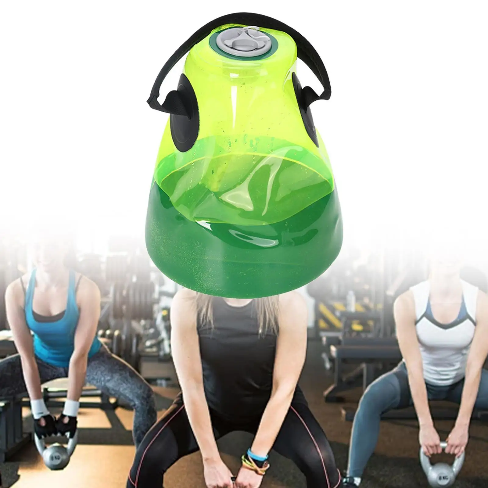 

Water Bag Multifunctional Portable Fitness Equipment Adults Water Filled Kettlebell for Exercise Indoor Workout Outdoor Fitness