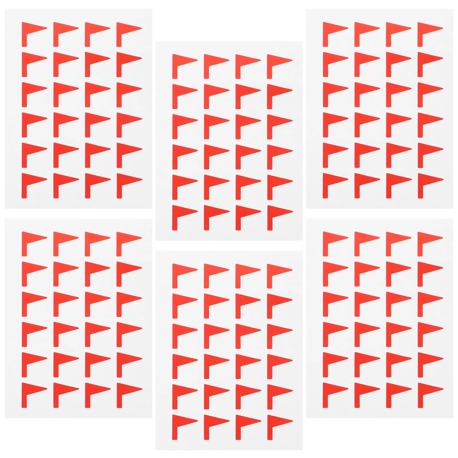 288 قطعة ملصق بمناسبة شارات تصنيف ذاتية اللصق لتتبع المهام وتسليط الضوء على الخطوط المميتة ملصق مساحة العمل الملونة