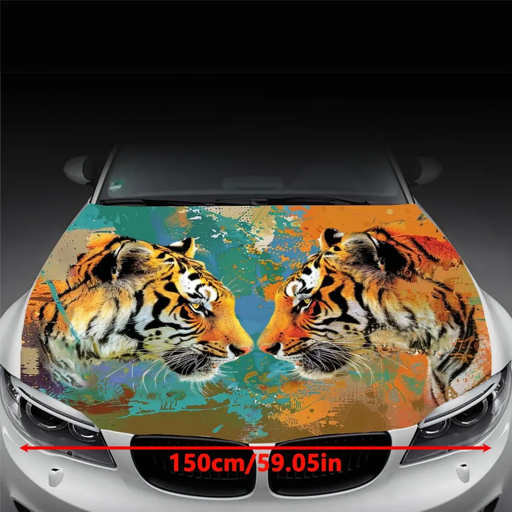 Unique Tiger Pattern Auto Decal - Professional Installation Available