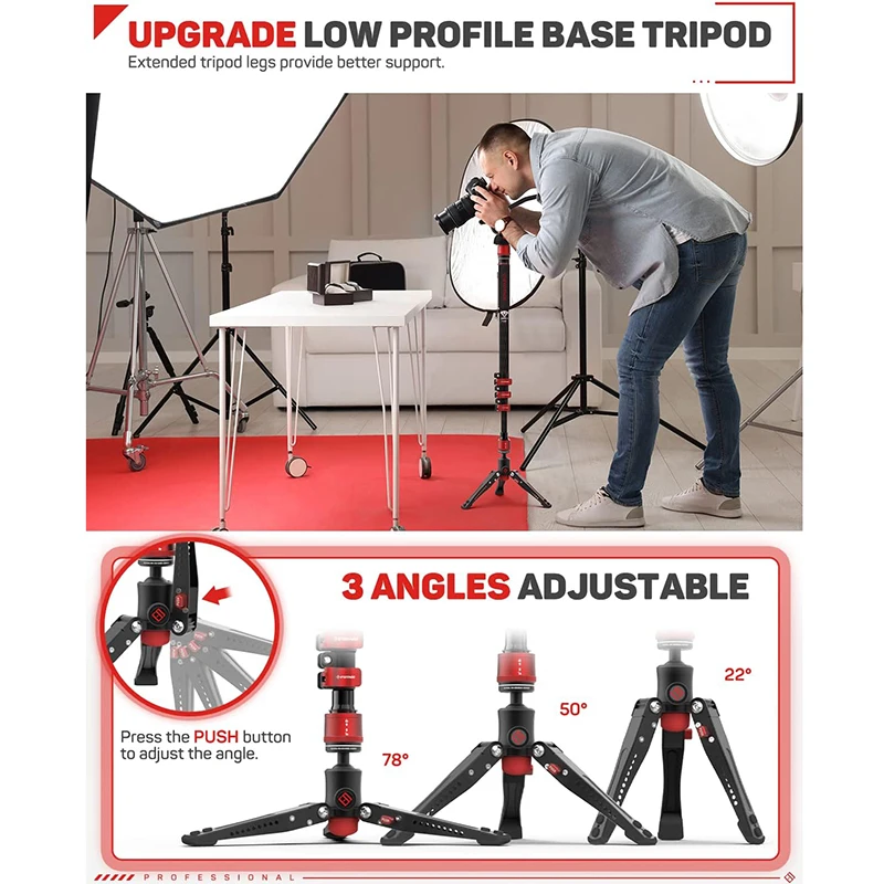 Imagem -05 - Ifootage Câmera Monopod Cobra C180f 71 Fibra de Carbono Monopod para Câmeras Dslr Payload 17.6lb