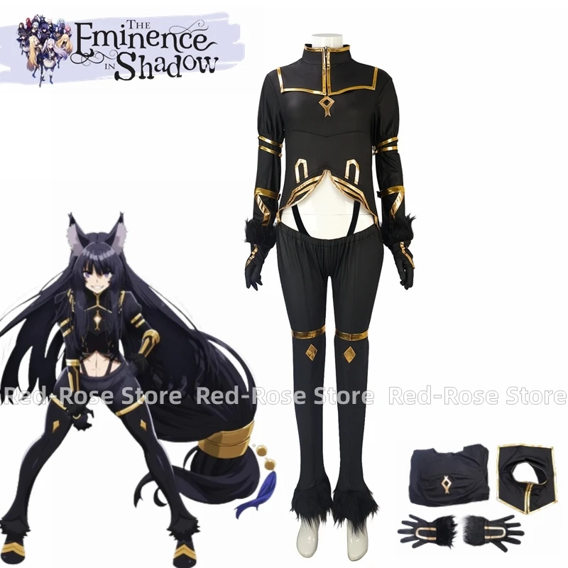 

Anime Eminence In Shadow Delta Cosplay Costume Shadow Garden Tight Black Jumpsuits Adult Woman Sexy Halloween Carnival Suit