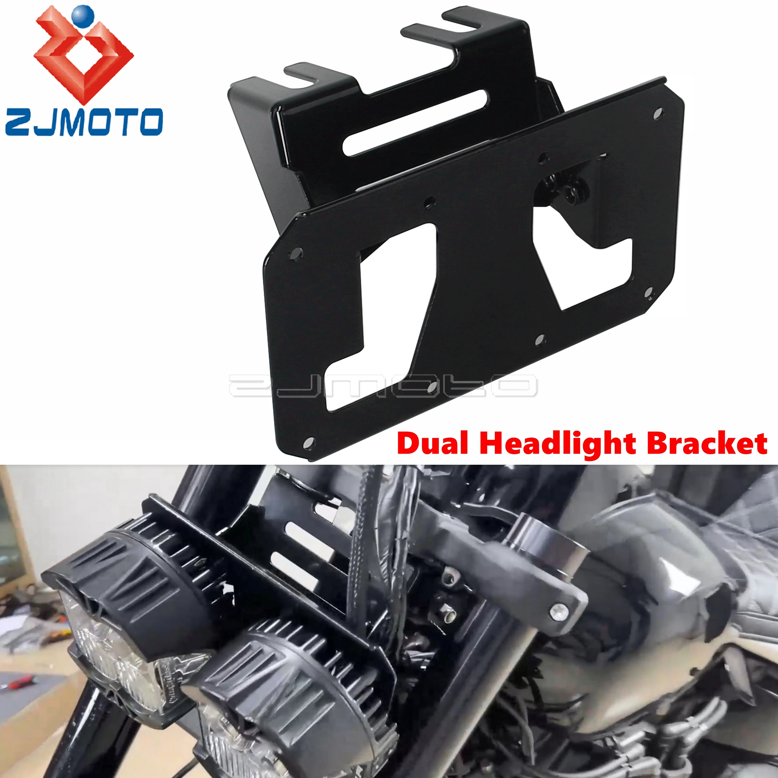 

3.5" Mount Headlight Holder Bracket For Harley Softail Fat Bob 114 FXFBS 2018-24 FXFB 2018-19 For Baja Dual LP4 Lights Combo Kit