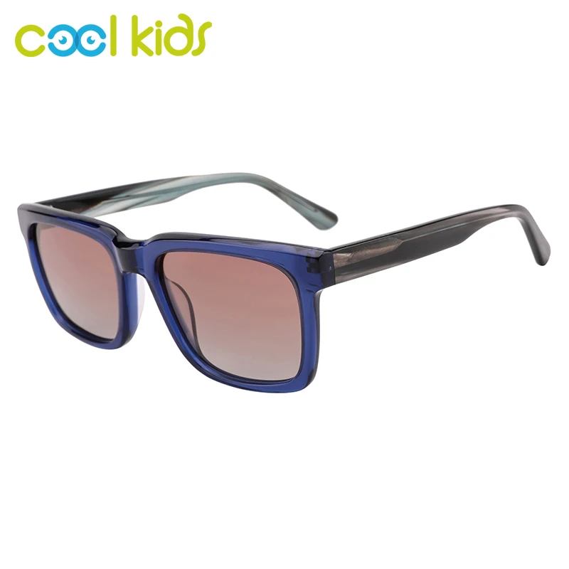 

COOLKIDS Polarized Sunglasses Unisex Rectangle Fashion Famous Brand Sunglasses Wide Temple Prescription Eyeglasses WD5069