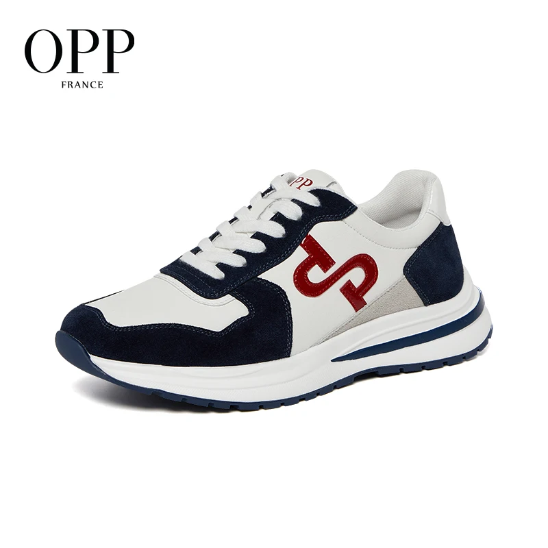 OPP-Baskets de sport en cuir véritable pour hommes, haut de gamme, 574 cuir véritable, mode balance, Zapatillas zones bre, design de luxe, neuves