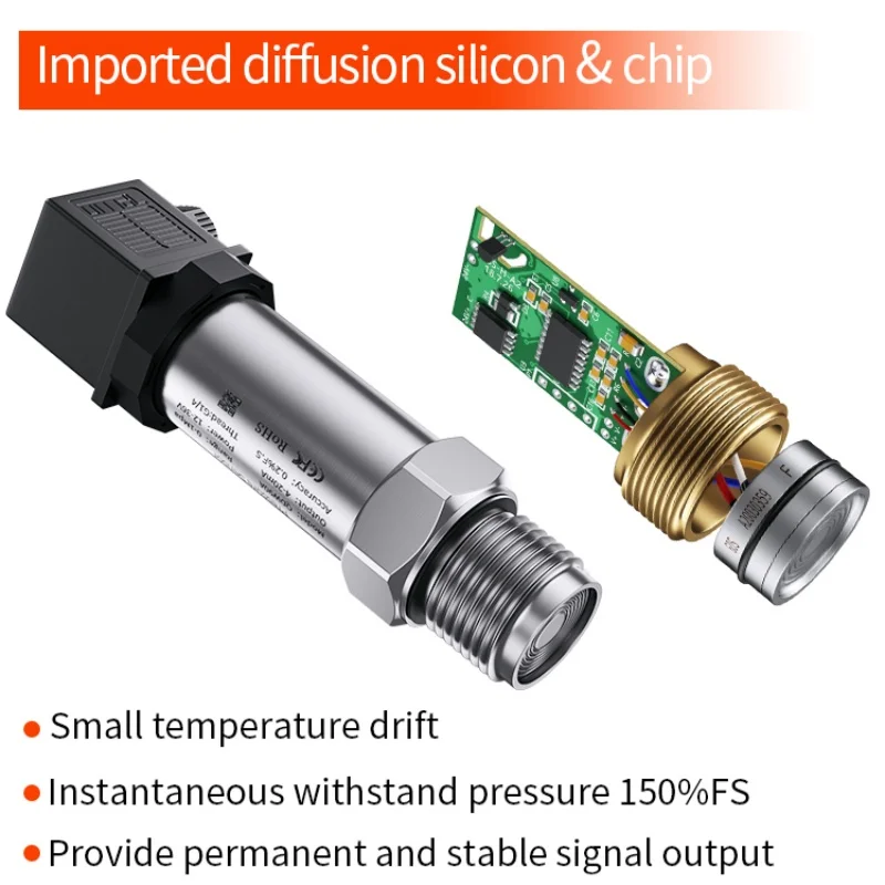 0.1bar 1bar 10bar 10Mpa شقة الحجاب الحاجز الضغط الارسال 4-20mA 0-10 فولت الحليب الغراء خزان الصحية الغذاء الصف فلوش RS485 #3