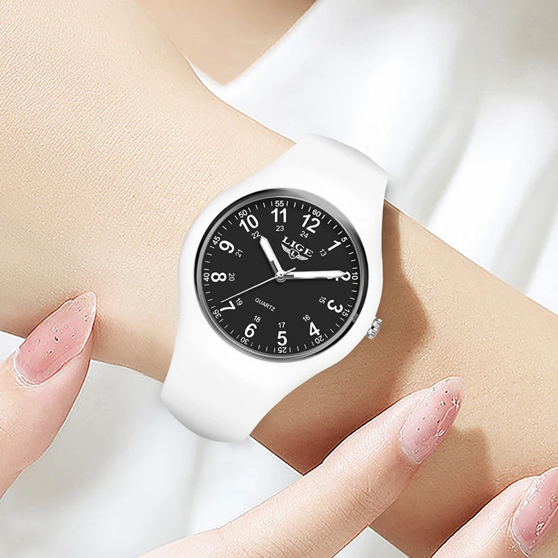 LUIK 2026 Eenvoudige Heren Horloges Voor Vrouwen Fashion Casual Quartz Horloges Waterdicht Lichtgevende Siliconen Horloge Dames Geschenken Reloj