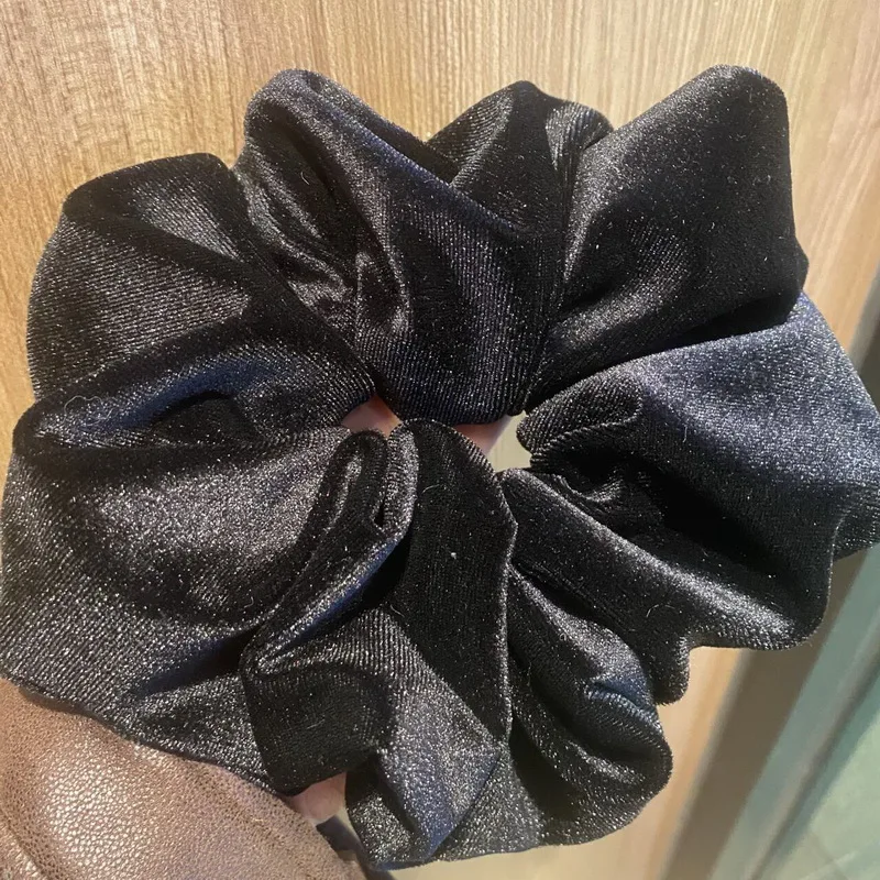 Korea Samt Scrunchie Übergröße für Frauen rotes Haar Gummibänder Mädchen elastisches großes Haargummi Erwachsene Maxi Scrunchies Haarschmuck – Detail 10