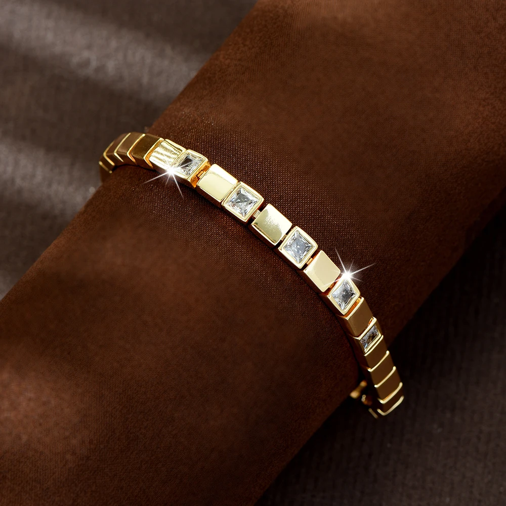 HIBRIDE High Luxury Shiny Dress Accessories Women's Bracelet Middle Eastern Jewelry Wedding Ball Travel Birthday Gift B283
