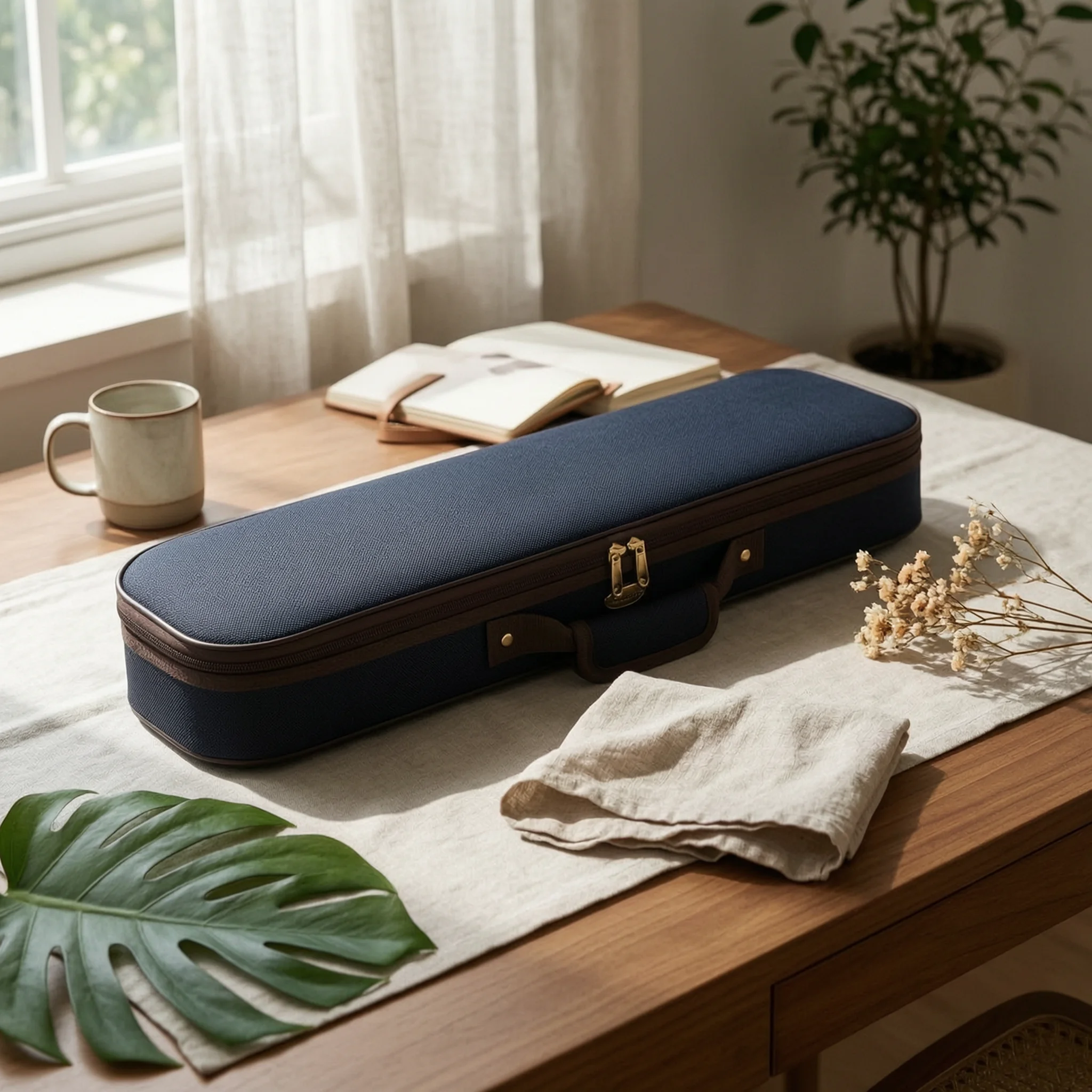 Violin Case Zippered Violin Hard Case Padded Sturdy for Violinists, Lessons, Storage