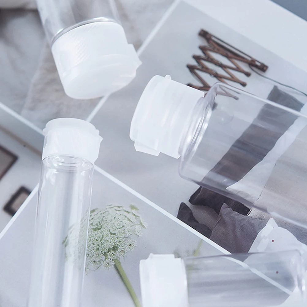 

12pcs Flip Cap Bottles Safe Material Leakproof Travel Size Refillable Emulsion Subpackaging Containers Storage