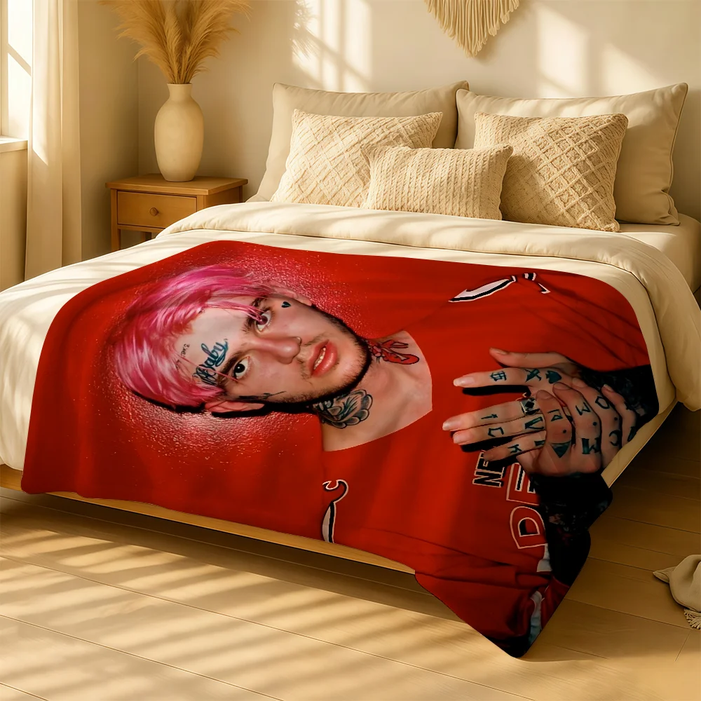 Rapper L-Lil P-Peep Blanket For Soft Warm Knee For Bedroom Living Room Bed Sofa Camping Picnic Office Gift