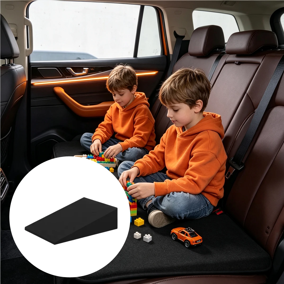 Flattening Car Rear Seat Leveling Pad Cushion Heightening Cover Seats Interior Accessories Covers Gadgets Tesla Vehicle Juniper