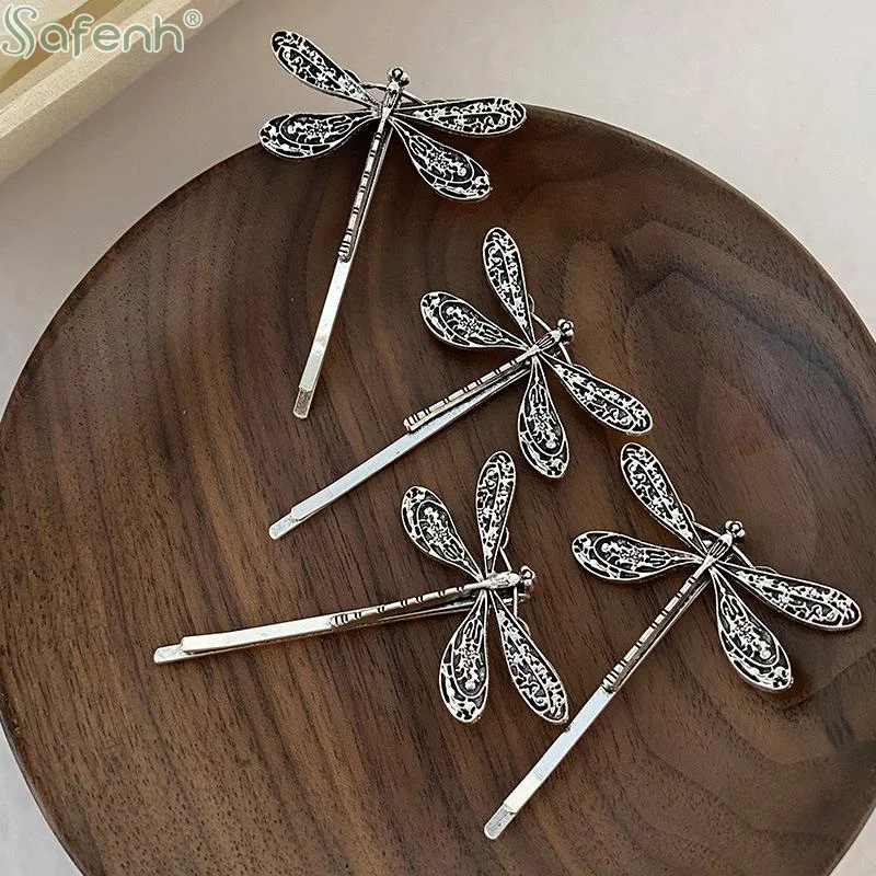 Vintage Inspired Dragonfly Hair Clips for Women Girls Stylish Hair Barrettes Headwear for Weddings and Festivals