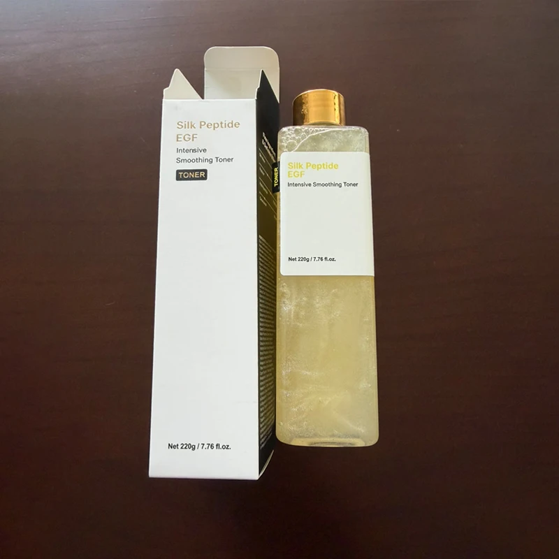 Silk Peptide EGF Facial Toner Gold Particle Smoothing Essence Water Deep Hydration Moisturizing Face Liquid Daily Korea Skincare