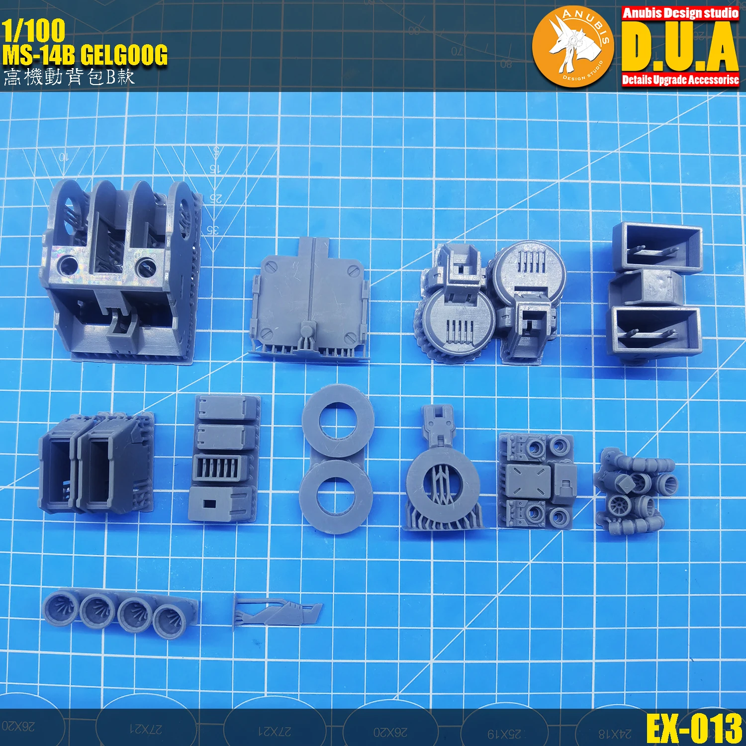 ANUBIS EX-013 Armament System B 3D Print Parts for 1/100 MG MS-14B GELGOOG Model Upgrade Building Tools Hobby DIY Accessories