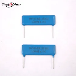 HVR82MU3810J Chip Resistor, 2W, Watt 100MF500M400M, Megaohm, filme grosso, esmalte de vidro, não indutivo, resistência de alta tensão, 2pcs