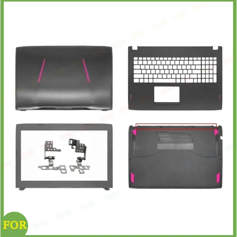 

Подходит для ноутбуков ROG Strix GL502 GL502V VT VS FX60V ZX60V: задняя крышка ЖК-дисплея/передняя панель/шарниры/нижняя крышка/подставка для рук (крышки A, B, C, D, E)