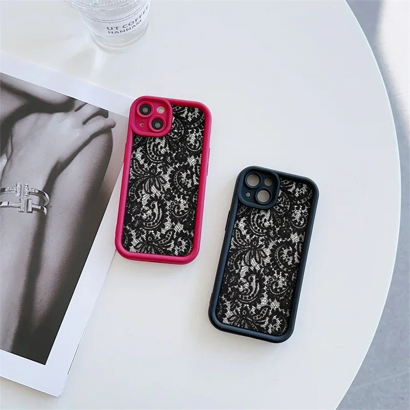 حافظة هاتف من السيليكون لهاتف Oneplus 15 13 13T 12 12R 11 11R 10R 8T OnePlus NORD CE 5 2 3 4 LITE 5G NORD 5 غطاء نمط دانتيل مثير #3