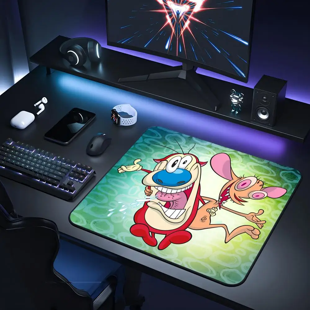 Ren And Stimpy Show Mouse Pad Gaming Laptops Keyboard Mat Deskmat Pc Accessories Desk Protector Mousepad Gamer Mats Anime Mause