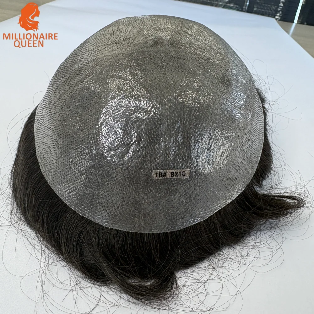 

Мужской парик-накладка TJNG 0.03-0.04 мм, 6 дюймов, ультратонкая основа, из натуральных человеческих волос, система замещения волос для мужчин, протез для волос, человеческие волосы