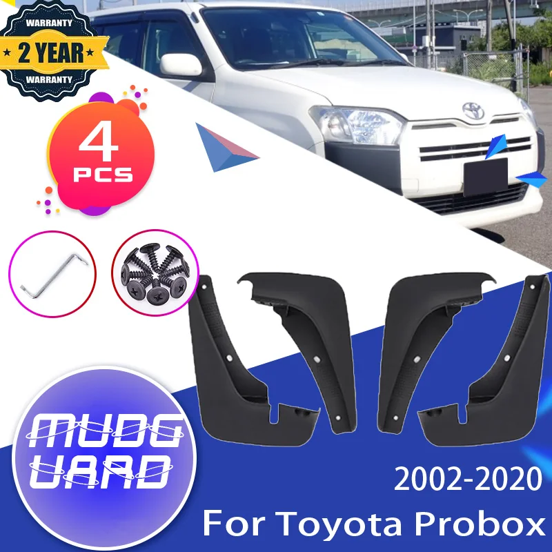 4PCS Car Mudguard for Toyota Probox XP50 XP160 Succeed 2002~2020 2003 2004 Car Fender Mud Flaps MudFlap Guard Splash Accessories