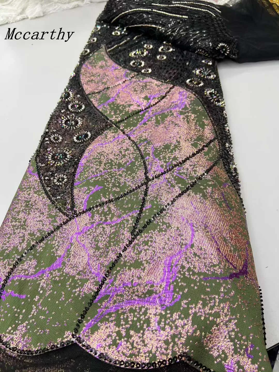 

Роскошные сетчатые кружевные ткани с блестками, кружево в нигерийском африканском стиле, тюль 2022, французский тюль, сетчатое кружево с бисером для женщин, вечерние платья ZX75HN