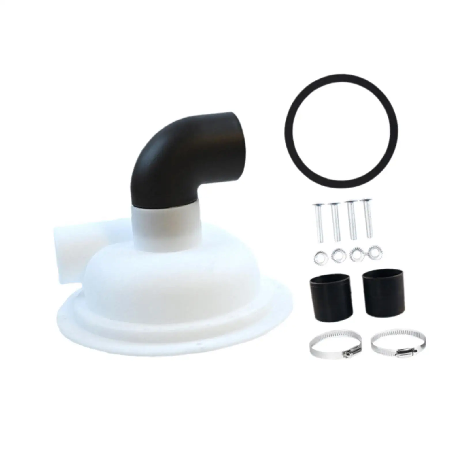 Cyclone Filter Dust Collector with Elbow Spare Parts Chipboard Easy to Install Woodworking Cyclone Separator Lid Cyclone Cover