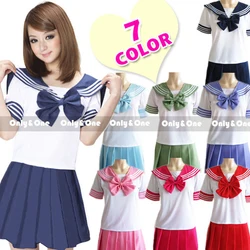 Uniforme scolaire de style japonais pour filles, ensemble chemise de marin JK + jupe plissée, olympiques de cosplay pour femmes