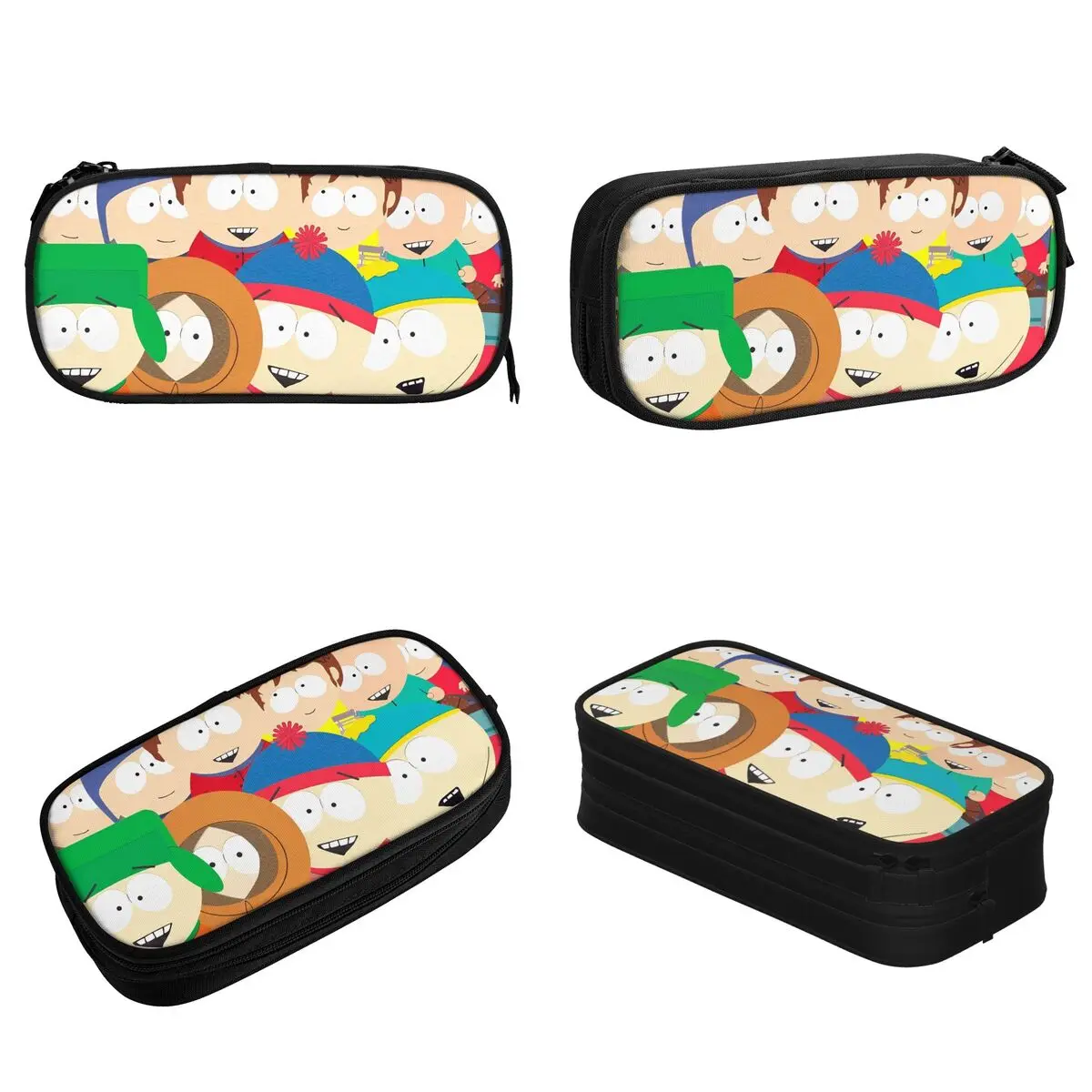 Southes Parks Cartoon RPG Game Pencil Cases Lovely Cute Funny Pen Box Pencil Bags Kids Large Storage Supplies Zipper Pencilcases