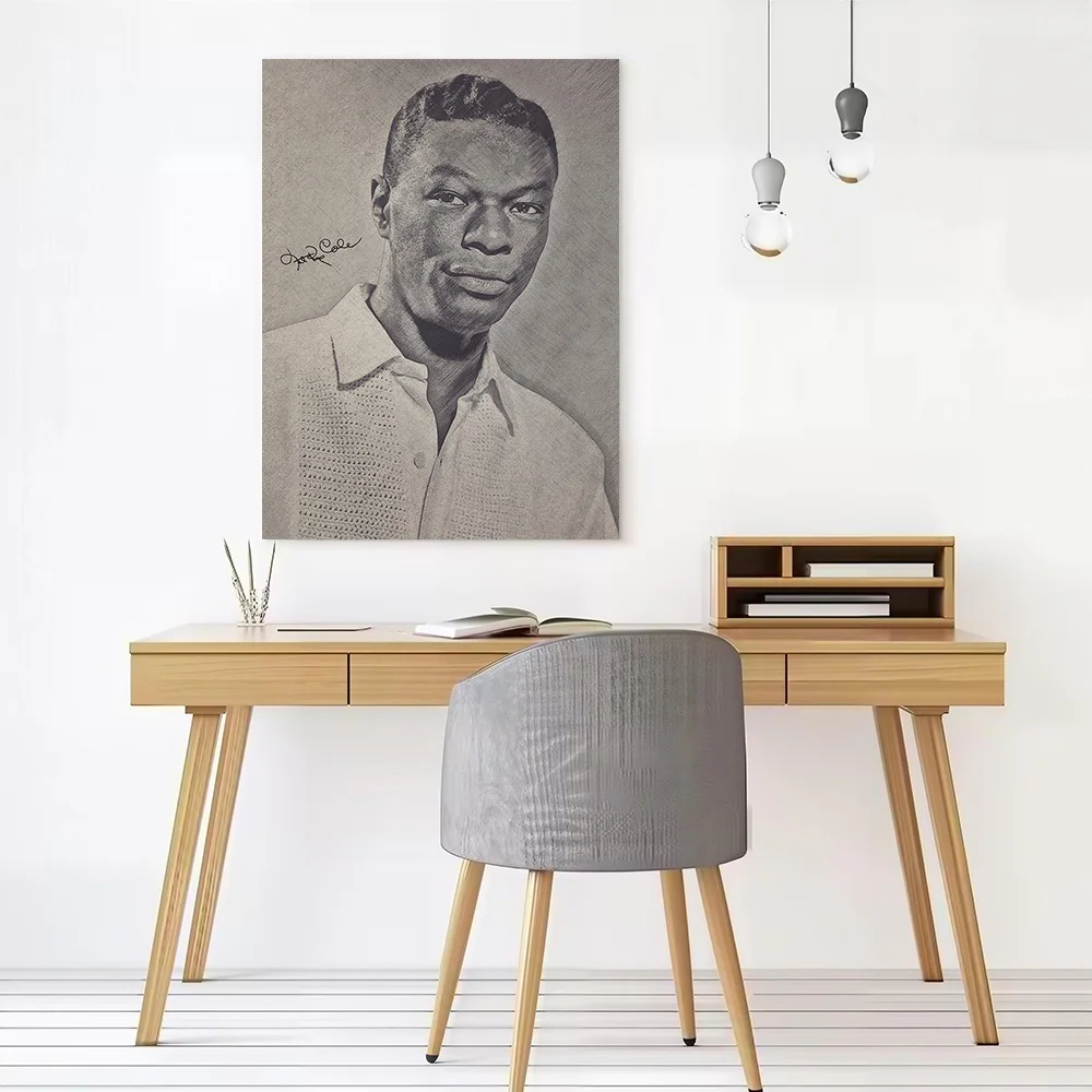 Nat King Cole Printed Canvas Poster Personalized High Quality Wall Art Paintings for Bedroom Modern Home Decoration Ornaments