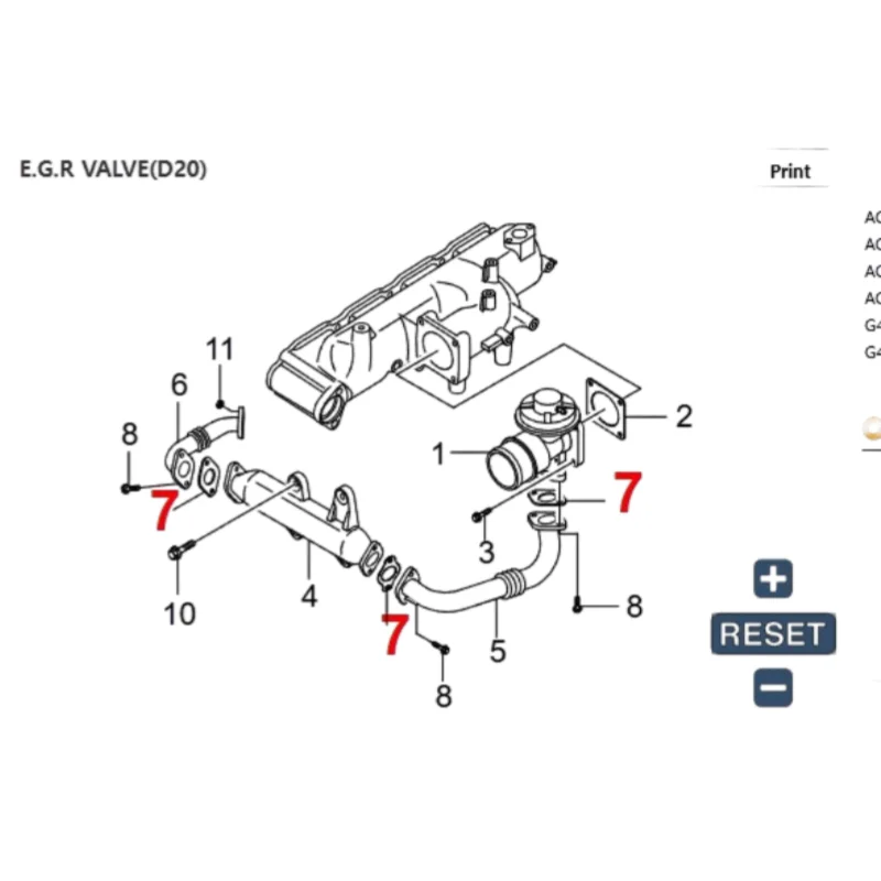 6651420180/6721420980 Brand new, original imported SSANGYONG GASKET-HP EGR PIPE REXTON