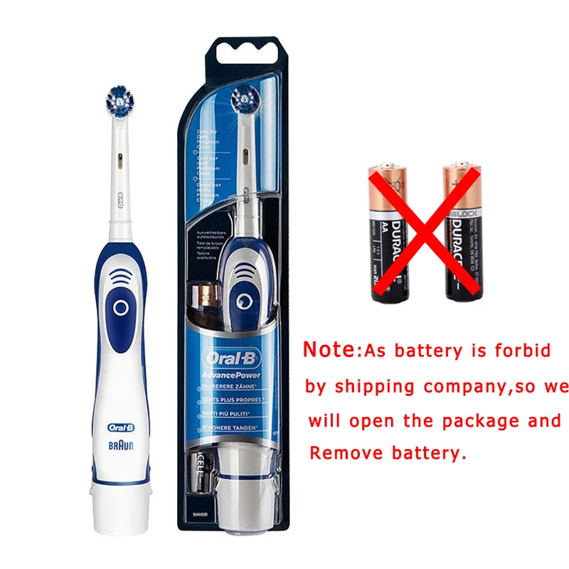 Oral B Original Sonic Electric Toothbrush Battery Powered 2D Rotary Teeth Clean Oral Care Tooth Brush with Replaceable Heads