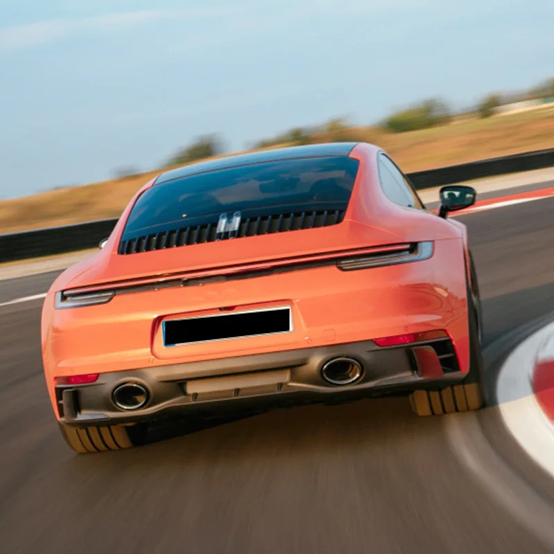 Suitable for 2019-2023 Porsche 911 Carrera modified , dry carbon fiber sports standard version rear lip view 2