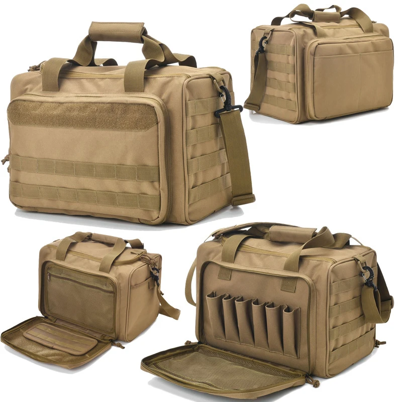 Outdoor large capacity shoulder bag 900D pistol storage bag training gun bag magazine pistol portable equipment bag