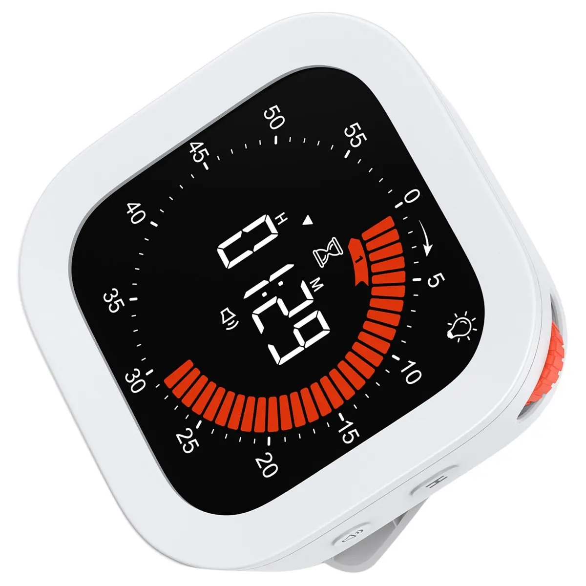 Upgraded Visual Timer Rechargeable Digital Countdown Kitchen Mechanical Cooking Timer Management Tool for Home School