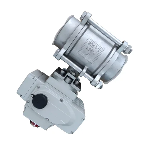 

304 Stainless Steel Valve DN80 Motorized Water Valve Two Way 304 Stainless Steel Body Electric Actuators Water Valve for Sale